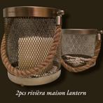 2pcs rivièra maison fougeres lantern, Ophalen of Verzenden