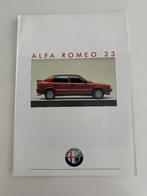 Folder Alfa Romeo 33, Ophalen of Verzenden, Zo goed als nieuw, Alfa Romeo