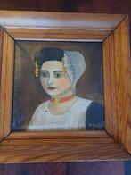 Olieverf schilderij klederdracht, Ophalen of Verzenden