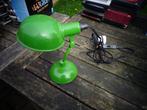 retro groen groene buro lamp burolamp, Huis en Inrichting, Lampen | Tafellampen, Minder dan 50 cm, Ophalen of Verzenden