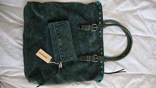 Nieuwe Diesel tas en portemonnee, Sieraden, Tassen en Uiterlijk, Tassen | Damestassen, Nieuw, Groen, Ophalen of Verzenden
