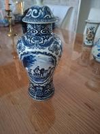 Delfts Blauwe Vaas met Deksel, Antiek en Kunst, Ophalen