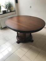 Ovale hardhouten tafel.  150x120 cm, Ophalen of Verzenden, Zo goed als nieuw, Ovaal