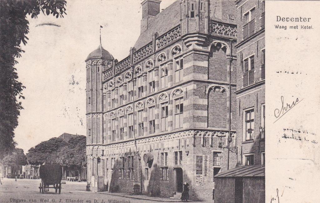 GA1245 Waag met Ketel Deventer Batmen Wilp Eefde Voorst 1903, Verzenden, Voor 1920, Gelopen, Overijssel