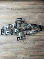 Zilverkleurig aluminium muur kunstwerk, Ophalen