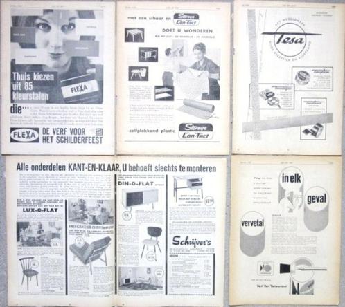 18 vintage advertenties reclames 1958-60 huis klussen etc, Verzamelen, Merken en Reclamevoorwerpen, Gebruikt, Overige typen, Verzenden