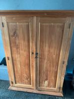 Zware teak kast/ computerkast, Huis en Inrichting, Kasten | Computermeubels, Ophalen, Zo goed als nieuw, 120 tot 170 cm, 40 tot 80 cm