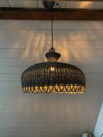 Rotan lamp vintage, Huis en Inrichting, Minder dan 50 cm, Ophalen of Verzenden, Zo goed als nieuw
