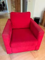 Comfortabele rode fauteuil, Huis en Inrichting, Fauteuils, Ophalen, Gebruikt, 75 tot 100 cm, 75 tot 100 cm