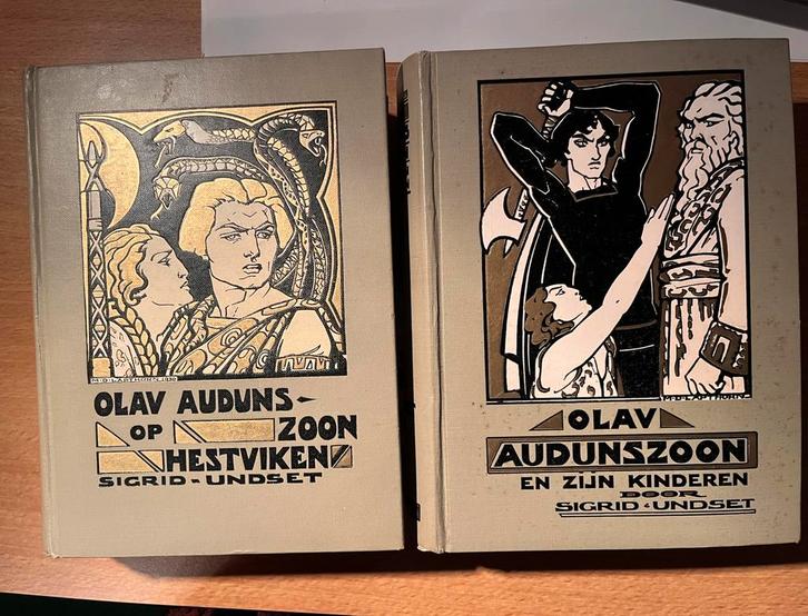 2 Prachtige uitgaven Olav Audunszoon 1931, Antiek en Kunst, Antiek | Boeken en Bijbels, Ophalen of Verzenden