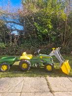 John Deere Trapauto met Aanhanger en Graafmachine, Ophalen, Gebruikt, Trapvoertuig