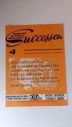 Successen 4, Vintage bladmuziek voor electronisch orgel, Gebruikt, Verzenden, Thema, Piano