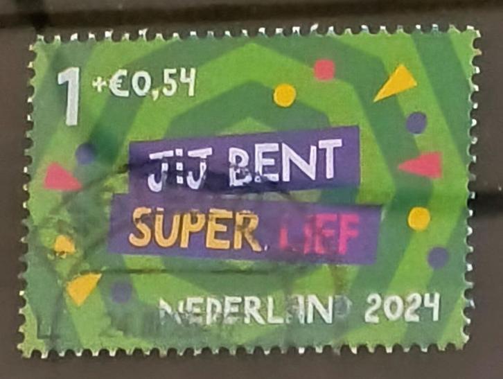 2024, NVPH 4237a - Kinderzegel - Jij bent superlief {A253}, Postzegels en Munten, Postzegels | Nederland, Gestempeld, Na 1940