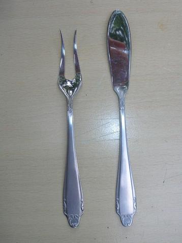 Gero / Zilmeta  doosje met vork en mes voor snijvleeswaren beschikbaar voor biedingen