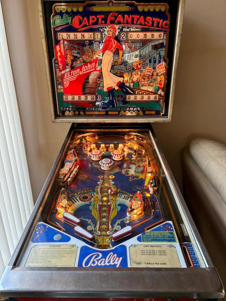 Bally Capt. Fantastic Flipperkast - Werkend!, Verzamelen, Automaten | Flipperkasten, Gebruikt, Elektronisch, Flipperkast, Bally