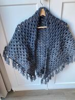 Dikke donker grijze omslagdoek nieuw handgemaakt, Ophalen of Verzenden, Nieuw, Grijs, Trui of Vest