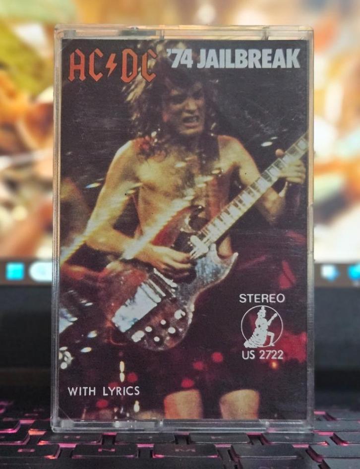 ACDC - '74 jailbreak - Cassette, Cd's en Dvd's, Cassettebandjes, Gebruikt, Origineel, Rock en Metal, 1 bandje, Verzenden
