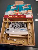 Vintage Moulinex Handmixer in Originele Doos, Witgoed en Apparatuur, Gebruikt, 3 snelheden of meer, Ophalen of Verzenden, Vaatwasserbestendig