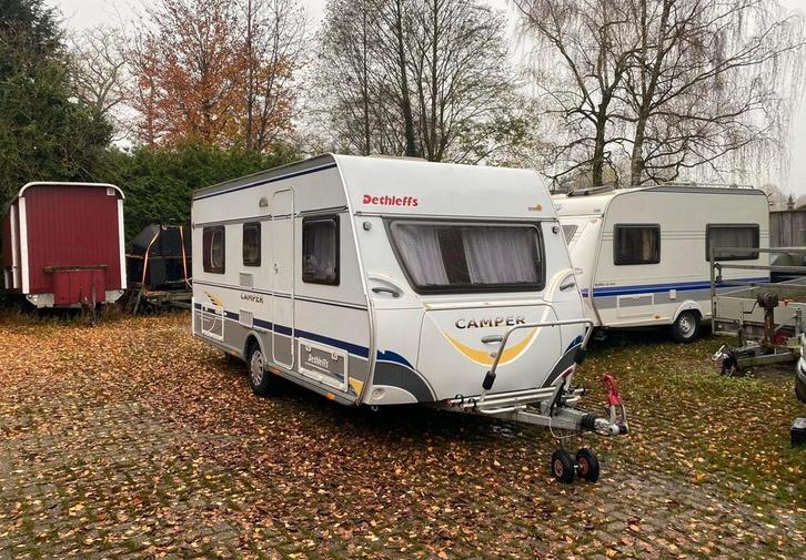 Dethleffs camper 2007 enkele bedden mover tent, Caravans en Kamperen, Caravans, Particulier, tot en met 4, 1000 - 1250 kg, Rondzit