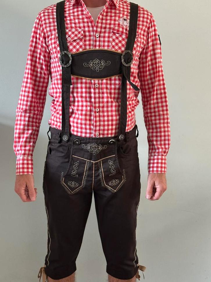Lederhosen te huur, Kleding | Heren, Carnavalskleding en Feestkleding, Zo goed als nieuw, Ophalen of Verzenden