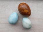 Set van drie marmeren eieren, Ophalen of Verzenden, Mineraal