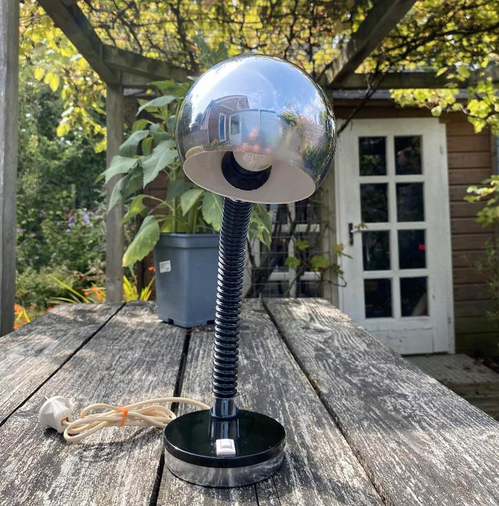 Leuke Space Age Lamp - vintage retro mushroom seventies, Huis en Inrichting, Lampen | Tafellampen, Gebruikt, Minder dan 50 cm