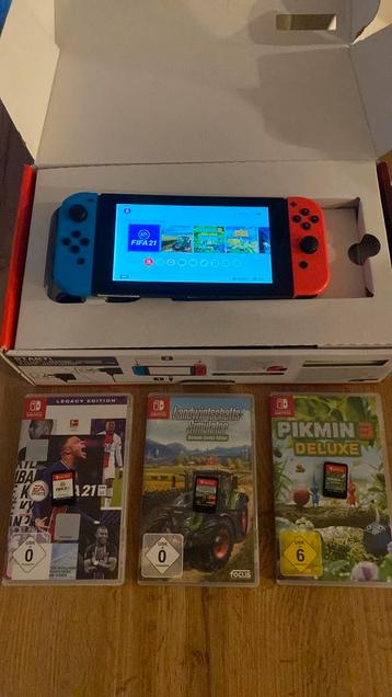 Nintendo Switch V2 en 3 games beschikbaar voor biedingen