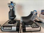 Logitek Saitek X52 Joystick Flight Sim Throttle Unit, Computers en Software, Joysticks, Ophalen of Verzenden, Zo goed als nieuw
