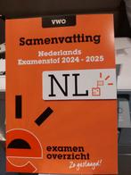 Samenvatting Nederlands Examenstof 2024-2025 9789464383249, Boeken, Ophalen of Verzenden, Alpha, Overige niveaus, ExamenOverzicht