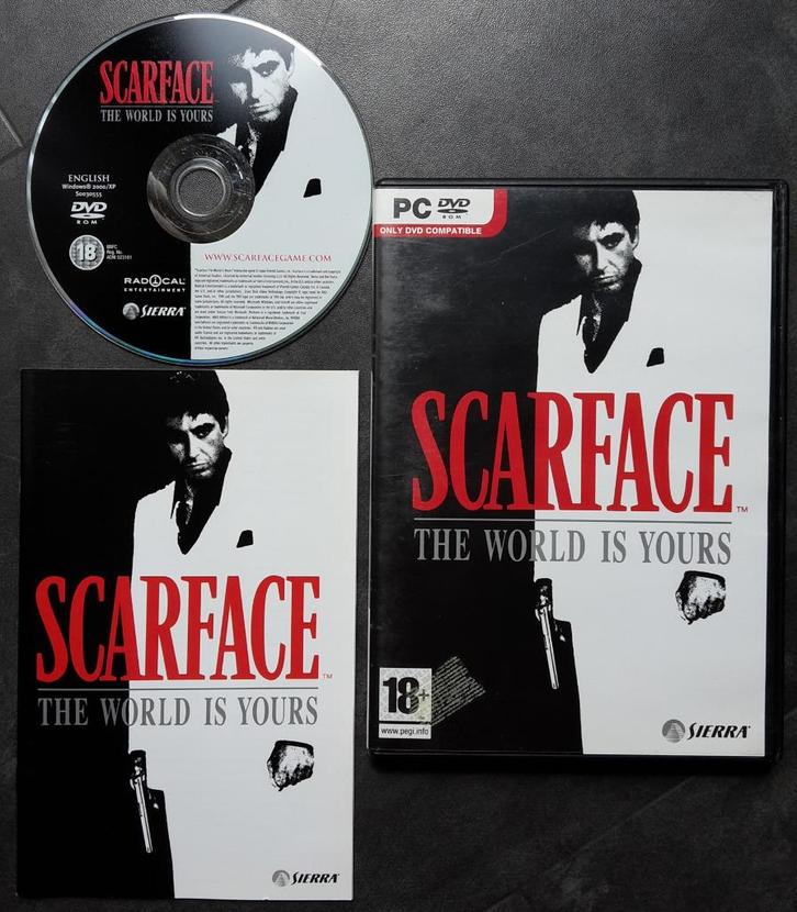PC Game - Scarface the World is Yours, Spelcomputers en Games, Games | Pc, Zo goed als nieuw, Avontuur en Actie, 1 speler, Vanaf 18 jaar