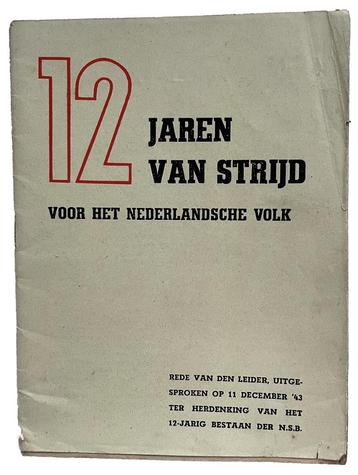 NSB - 12 jaren van strijd beschikbaar voor biedingen