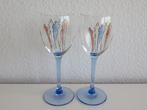 2 Design wijnglazen door Corry Ammerlaan voor Artihove, Ophalen of Verzenden, Zo goed als nieuw, Overige typen