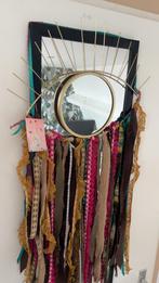 Ibiza Boho Spiegel - Sfeervolle Wanddecoratie, Huis en Inrichting, Minder dan 50 cm, Rond, Ophalen of Verzenden, Zo goed als nieuw