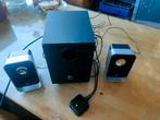 Logitech LS21, Computers en Software, Pc speakers, Ophalen of Verzenden, Gebruikt, Audiokanaal 2.1, Logitech, Creative