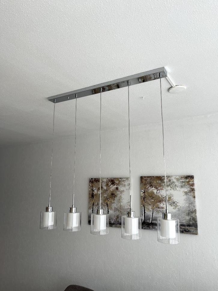 Set van moderne woonkamerlampen – stijlvol en sfeervol licht, Huis en Inrichting, Lampen | Hanglampen, Gebruikt, Minder dan 50 cm