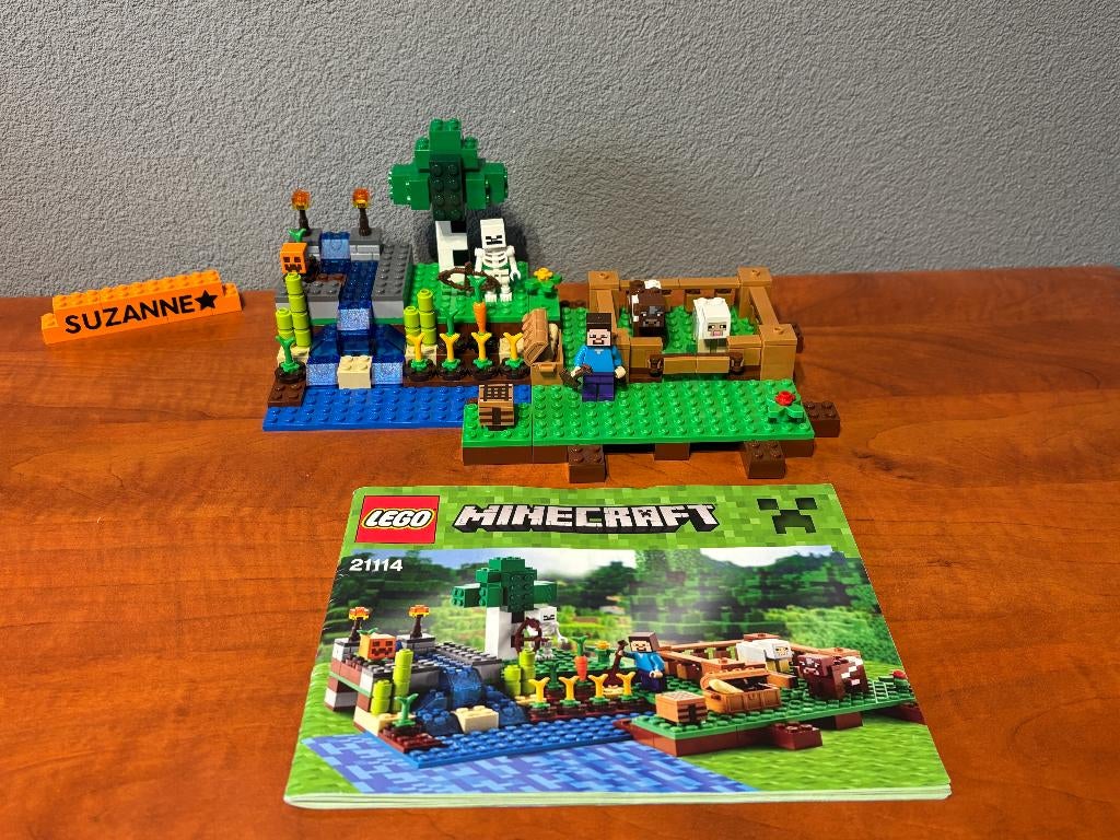 Lego 21114 - Minecraft - The Farm, Kinderen en Baby's, Speelgoed | Duplo en Lego, Zo goed als nieuw, Lego, Complete set, Minecraft