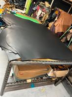 Zwarte tuigleer lappen 1.3-1.4 mm dik iets stug groot lappen, Zwart, Leer of Kunstleer, Ophalen of Verzenden, Zo goed als nieuw