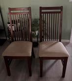 2 Kersenhouten Eetkamerstoelen - Gebruikt, Ophalen, Gebruikt, Twee, Bruin