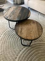 2 leuke salontafels, Huis en Inrichting, 50 tot 100 cm, 50 tot 75 cm, Rond, Zo goed als nieuw