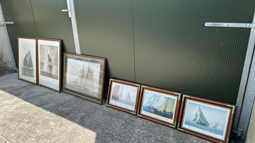 Lijsten Michael Kahn zeilboot maritiem nautisch zeilen, Huis en Inrichting, Woonaccessoires | Lijsten, Zo goed als nieuw, 50 tot 75 cm