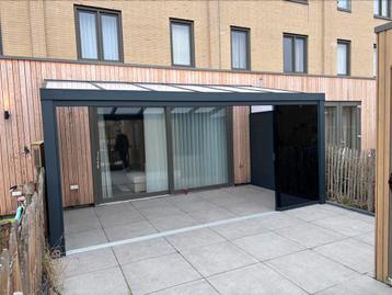 Veranda Serre overkapping glazen schuifwand schuifpui beschikbaar voor biedingen