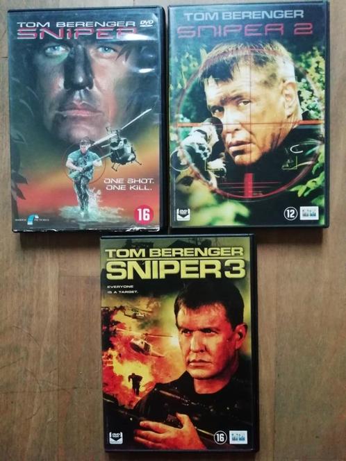sniper ( set - delen 1-2-3 ) tom berenger, Cd's en Dvd's, Dvd's | Actie, Actie, Vanaf 12 jaar, Ophalen of Verzenden