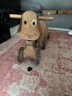 Houten fietsje hond met aanhangwagen, Kinderen en Baby's, Speelgoed | Houten speelgoed, Ophalen, Gebruikt