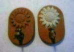 kraantje op tc ornament met zonnebloem - Fennicole, Verzamelen, Poppenhuizen en Toebehoren, Ophalen, Nieuw, Sanitair