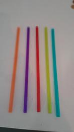 4 Kleurrijke Rietjes, Ophalen of Verzenden, Nieuw