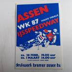 Oude sticker.  WK 87 halfe finale IJSSPEEDWAY.   Assen., Verzamelen, Ophalen of Verzenden, Zo goed als nieuw, Overige typen