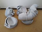 Witte kopjes en schotels - set, Antiek en Kunst, Ophalen