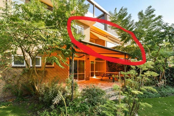 Open knikarmscherm Markilux mx 930 - 3.7m - Amsterdam, Tuin en Terras, Zonneschermen, Zo goed als nieuw, Markies, 150 tot 300 cm