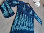 Prachtige blouse donker blauw xl met turquoise India tuniek, Ophalen of Verzenden, Zo goed als nieuw, Blauw, Blouse of Tuniek
