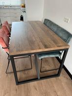 Compleet set bieden vanaf €350, Huis en Inrichting, Tafels | Eettafels, Ophalen, Gebruikt, Metaal, Vier personen